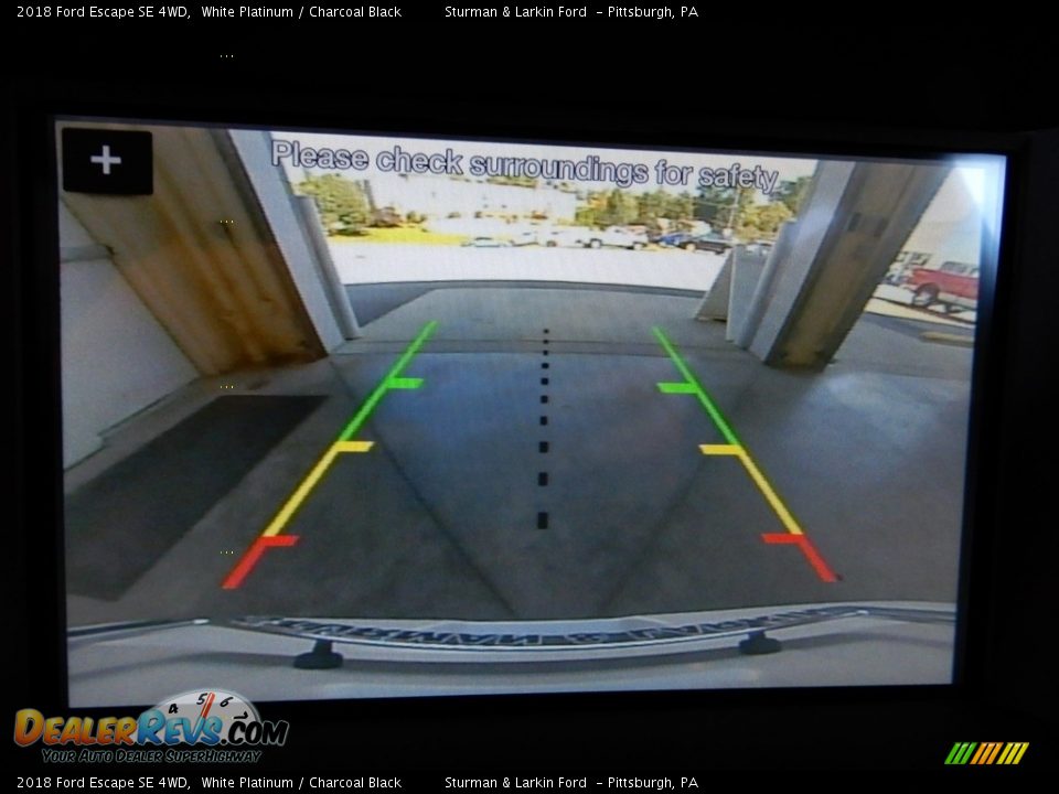 2018 Ford Escape SE 4WD White Platinum / Charcoal Black Photo #14