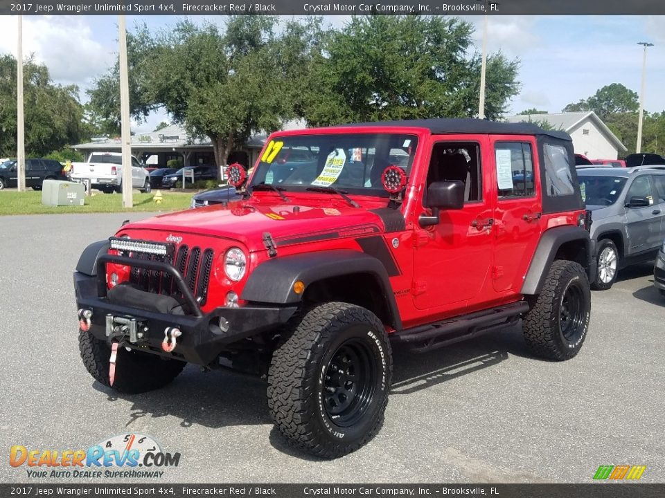 2017 Jeep Wrangler Unlimited Sport 4x4 Firecracker Red / Black Photo #1