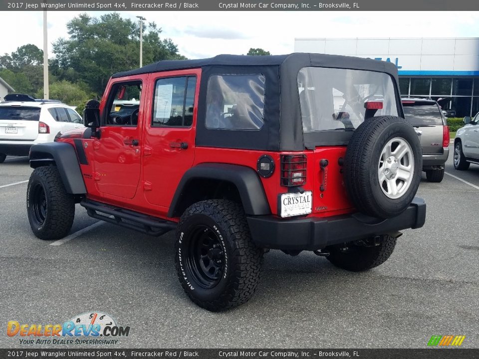 2017 Jeep Wrangler Unlimited Sport 4x4 Firecracker Red / Black Photo #3