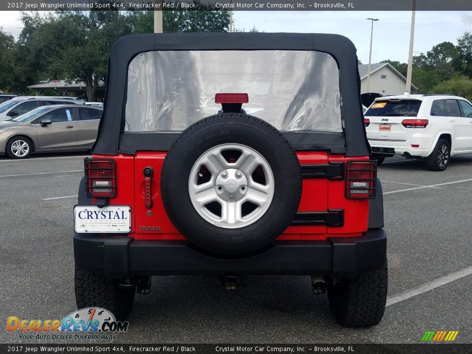 2017 Jeep Wrangler Unlimited Sport 4x4 Firecracker Red / Black Photo #4