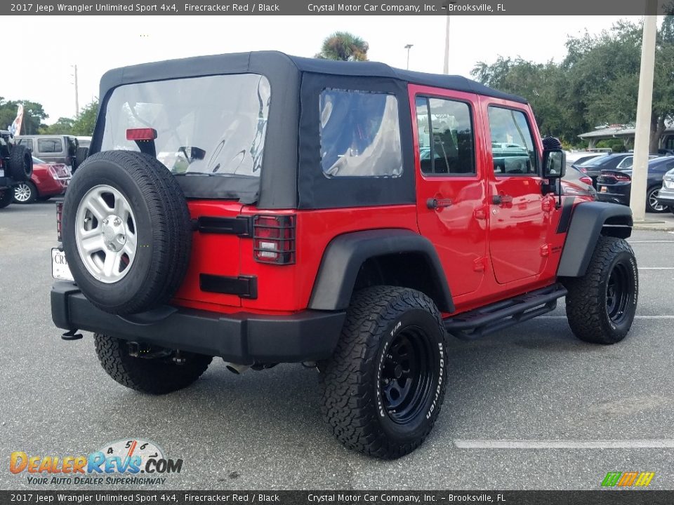 2017 Jeep Wrangler Unlimited Sport 4x4 Firecracker Red / Black Photo #5