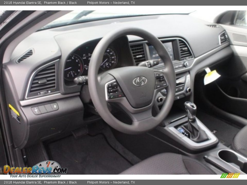 2018 Hyundai Elantra SE Phantom Black / Black Photo #13