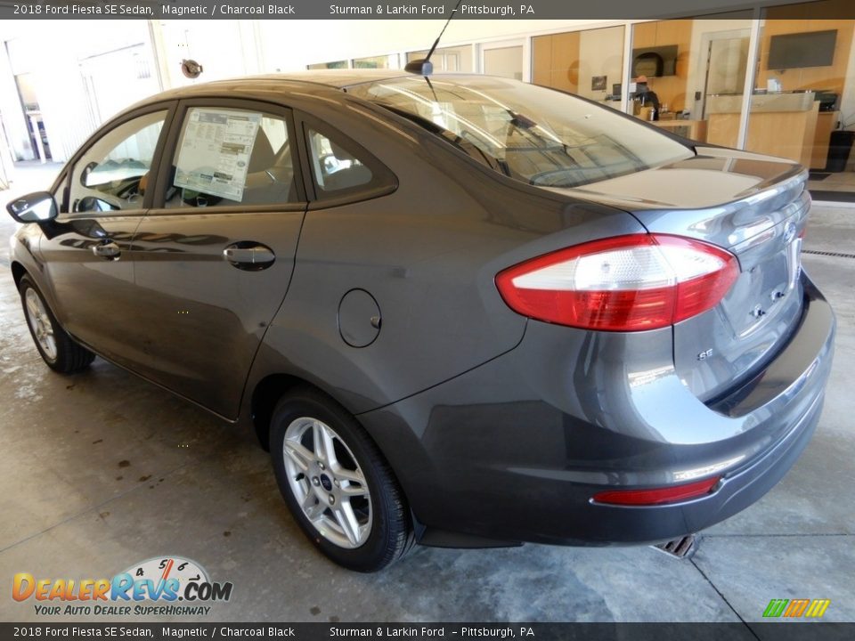 2018 Ford Fiesta SE Sedan Magnetic / Charcoal Black Photo #4