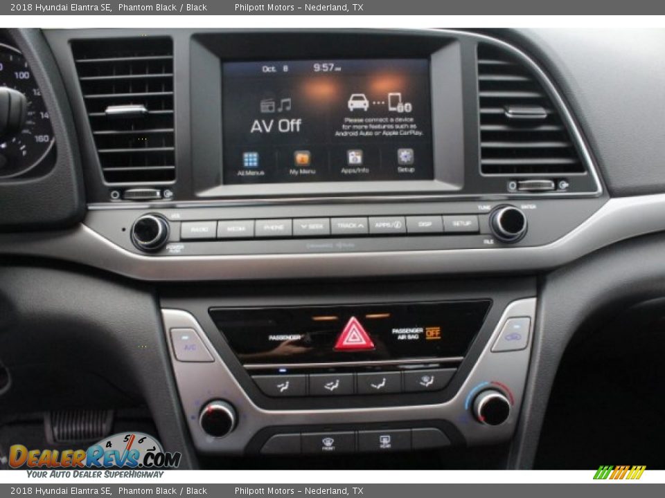 2018 Hyundai Elantra SE Phantom Black / Black Photo #16