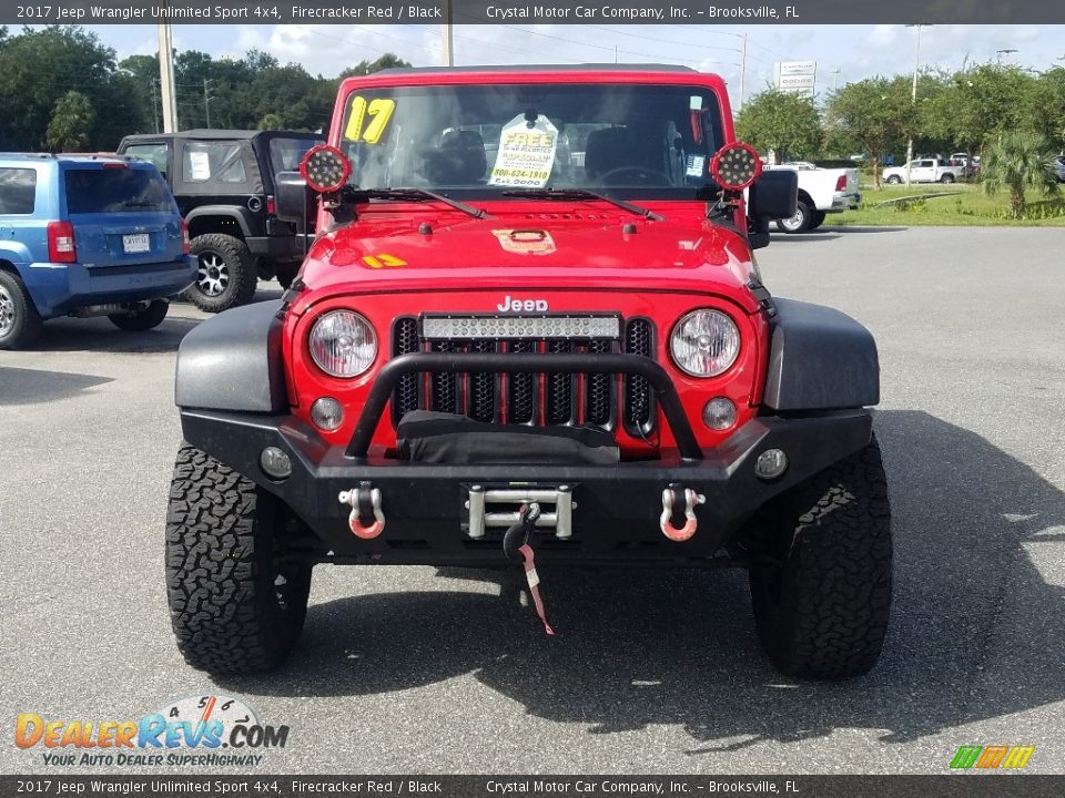2017 Jeep Wrangler Unlimited Sport 4x4 Firecracker Red / Black Photo #8