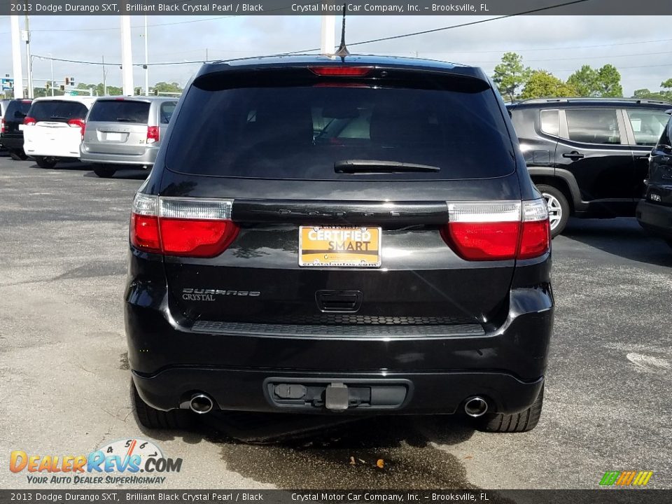 2013 Dodge Durango SXT Brilliant Black Crystal Pearl / Black Photo #4