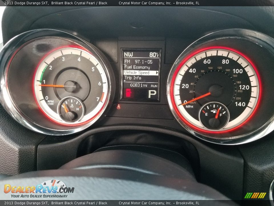 2013 Dodge Durango SXT Brilliant Black Crystal Pearl / Black Photo #15