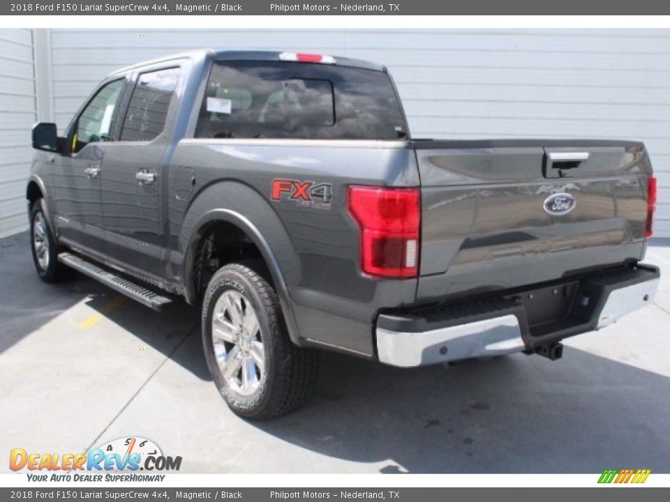 2018 Ford F150 Lariat SuperCrew 4x4 Magnetic / Black Photo #7