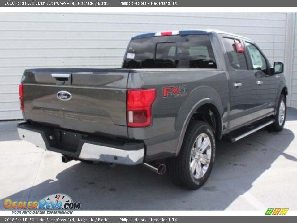2018 Ford F150 Lariat SuperCrew 4x4 Magnetic / Black Photo #9
