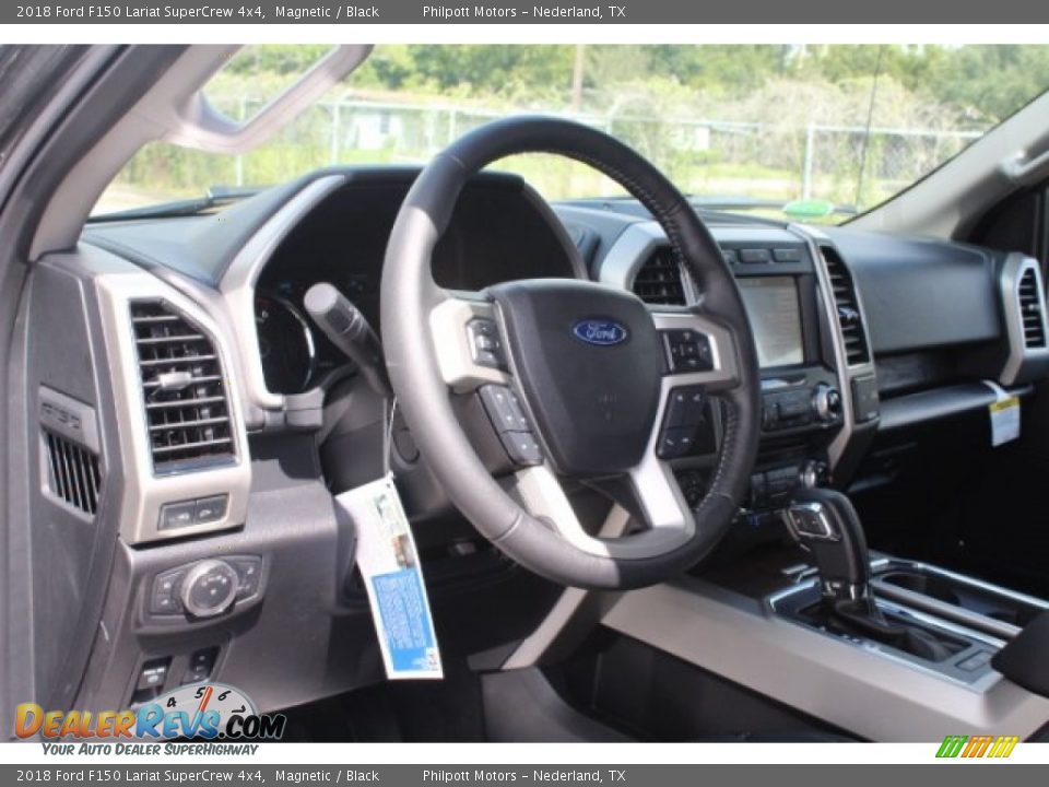 2018 Ford F150 Lariat SuperCrew 4x4 Magnetic / Black Photo #14