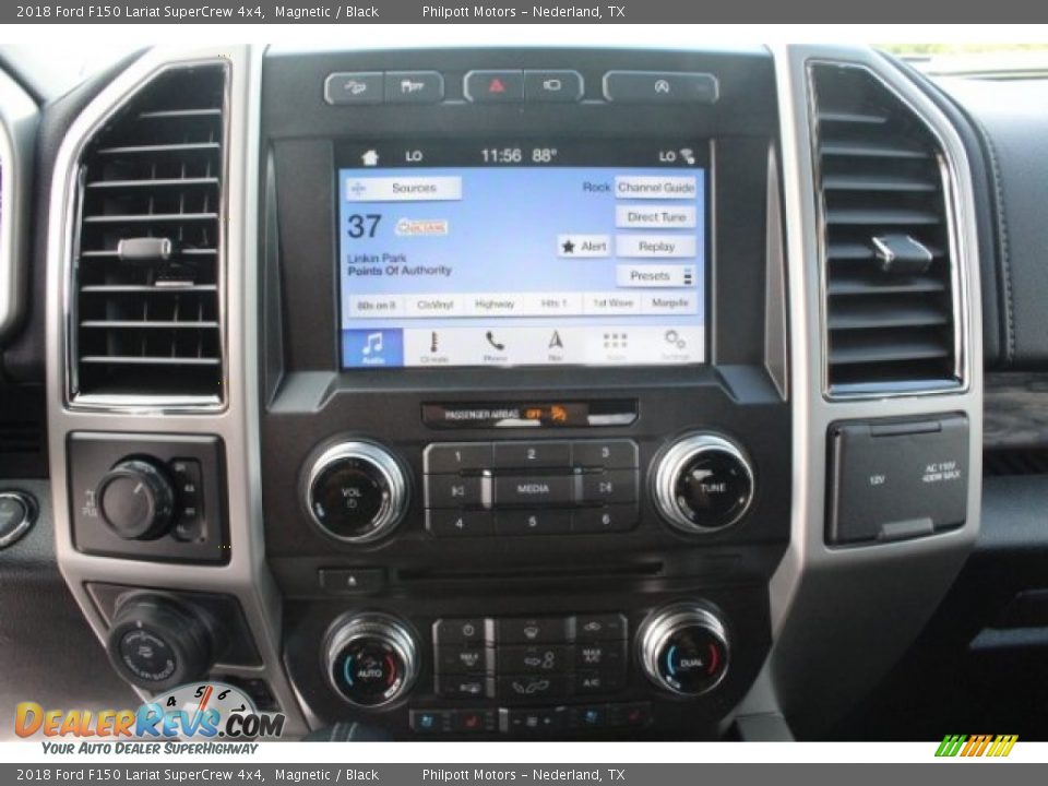 2018 Ford F150 Lariat SuperCrew 4x4 Magnetic / Black Photo #18