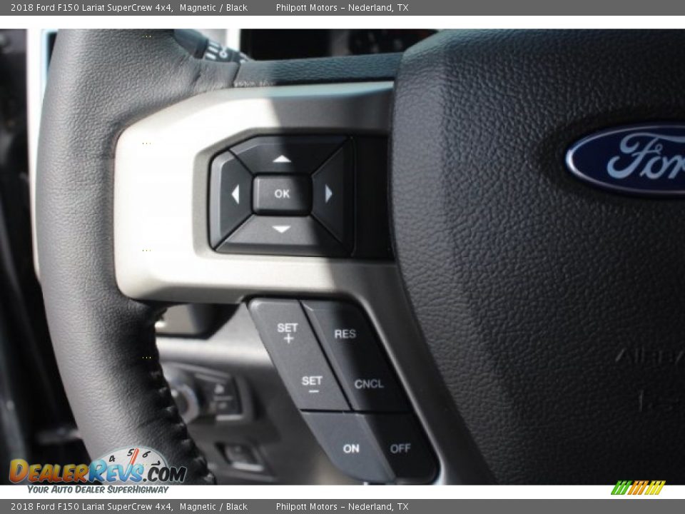 2018 Ford F150 Lariat SuperCrew 4x4 Magnetic / Black Photo #21