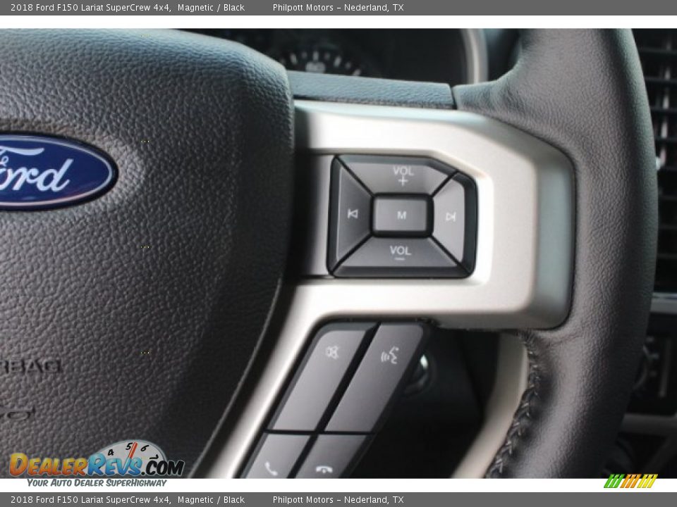 2018 Ford F150 Lariat SuperCrew 4x4 Magnetic / Black Photo #22