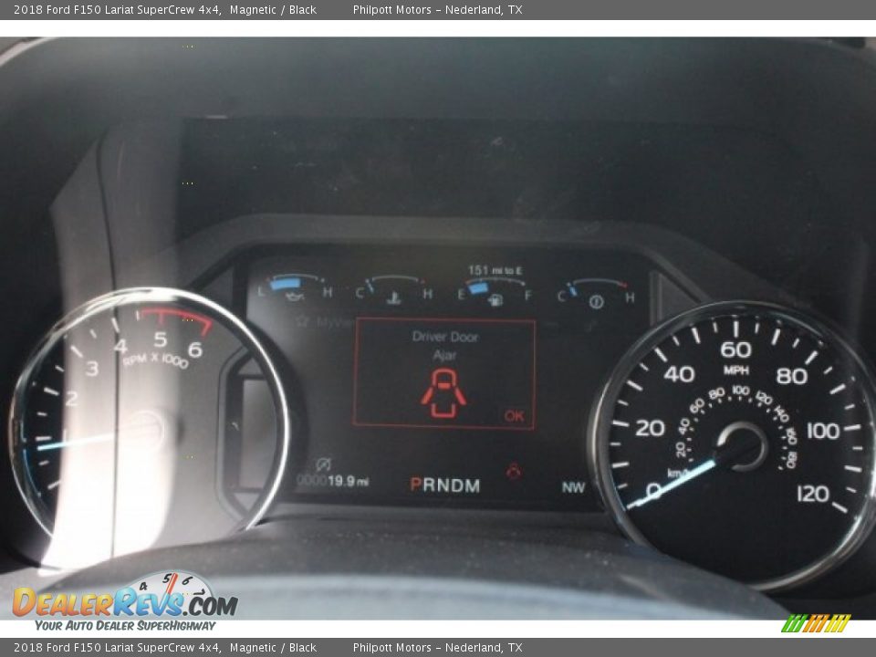 2018 Ford F150 Lariat SuperCrew 4x4 Magnetic / Black Photo #23