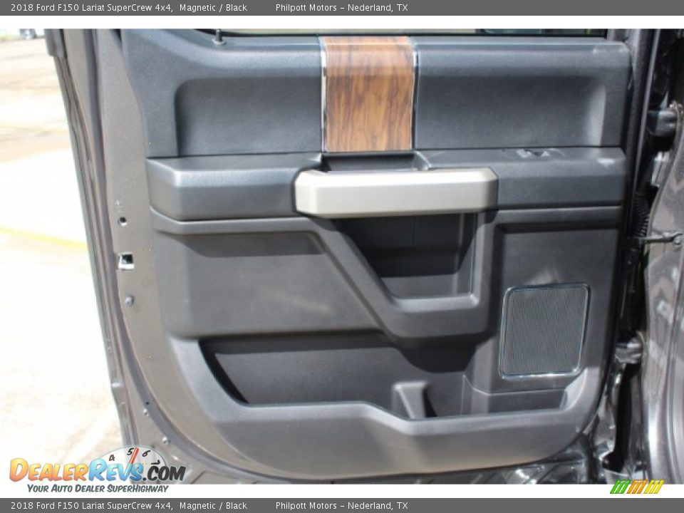 2018 Ford F150 Lariat SuperCrew 4x4 Magnetic / Black Photo #25