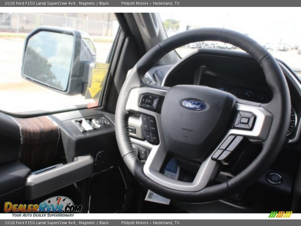 2018 Ford F150 Lariat SuperCrew 4x4 Magnetic / Black Photo #28