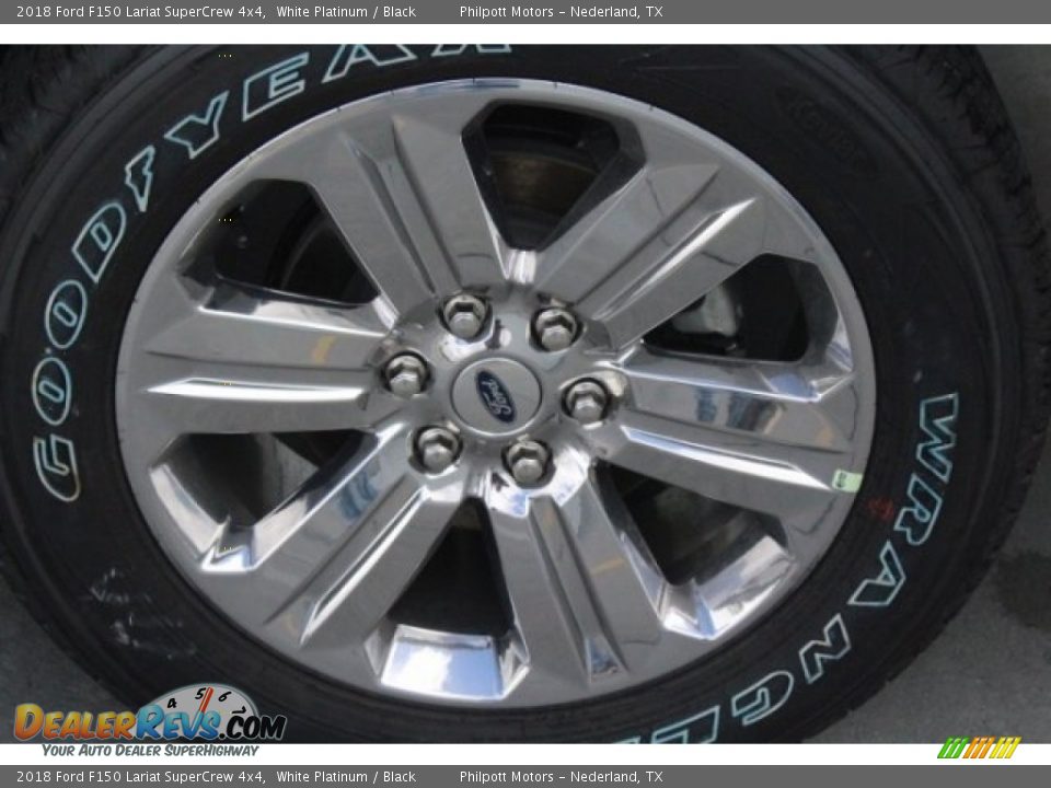 2018 Ford F150 Lariat SuperCrew 4x4 White Platinum / Black Photo #6