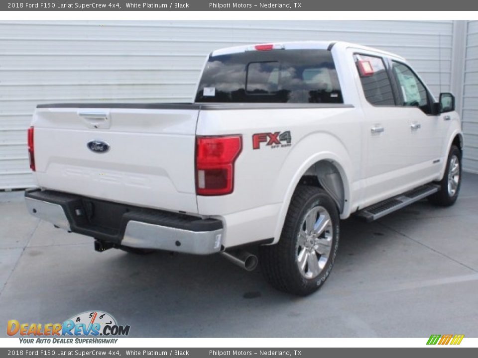 2018 Ford F150 Lariat SuperCrew 4x4 White Platinum / Black Photo #10