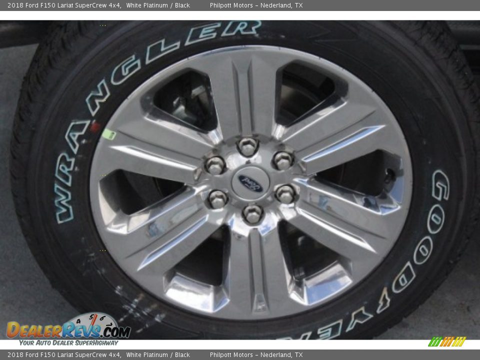 2018 Ford F150 Lariat SuperCrew 4x4 White Platinum / Black Photo #11