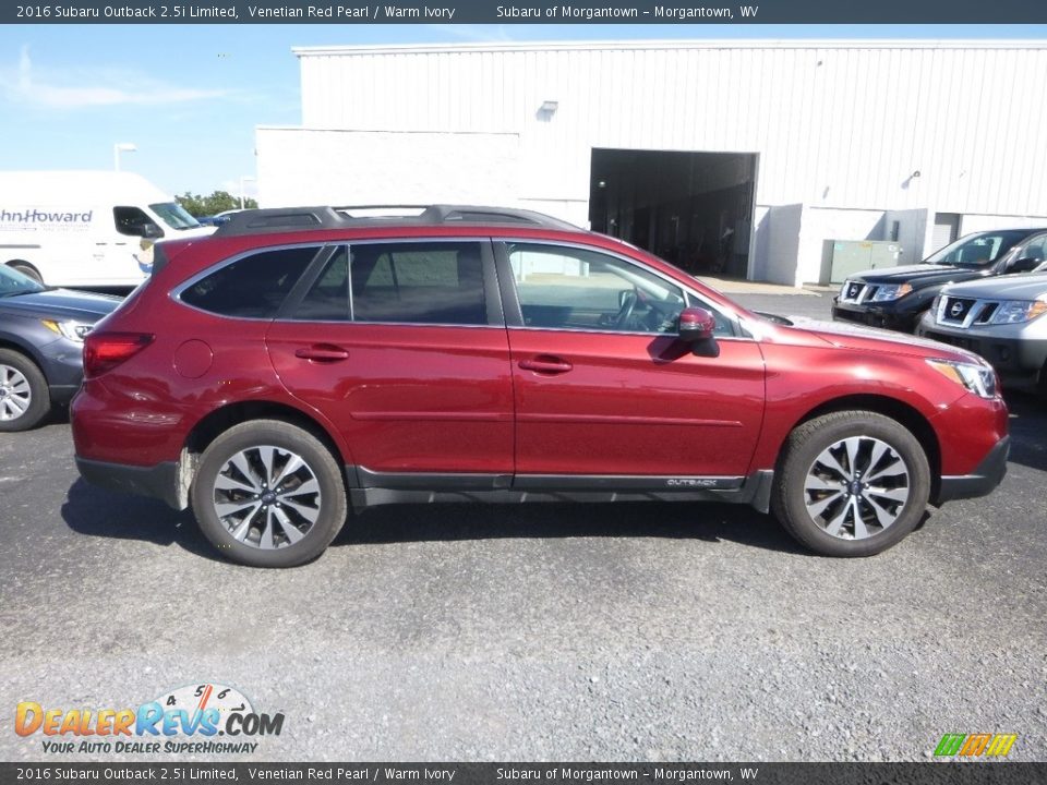 2016 Subaru Outback 2.5i Limited Venetian Red Pearl / Warm Ivory Photo #3