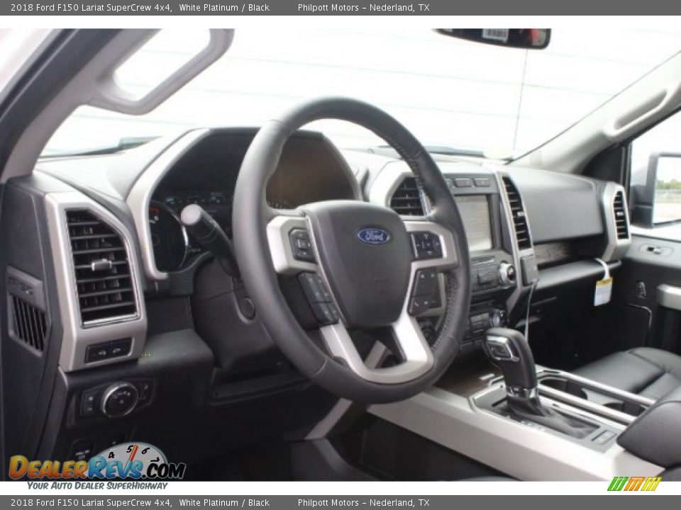 2018 Ford F150 Lariat SuperCrew 4x4 White Platinum / Black Photo #14