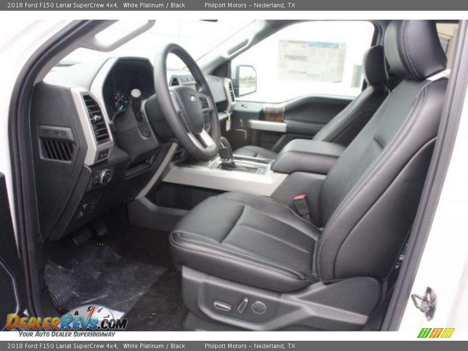 2018 Ford F150 Lariat SuperCrew 4x4 White Platinum / Black Photo #15