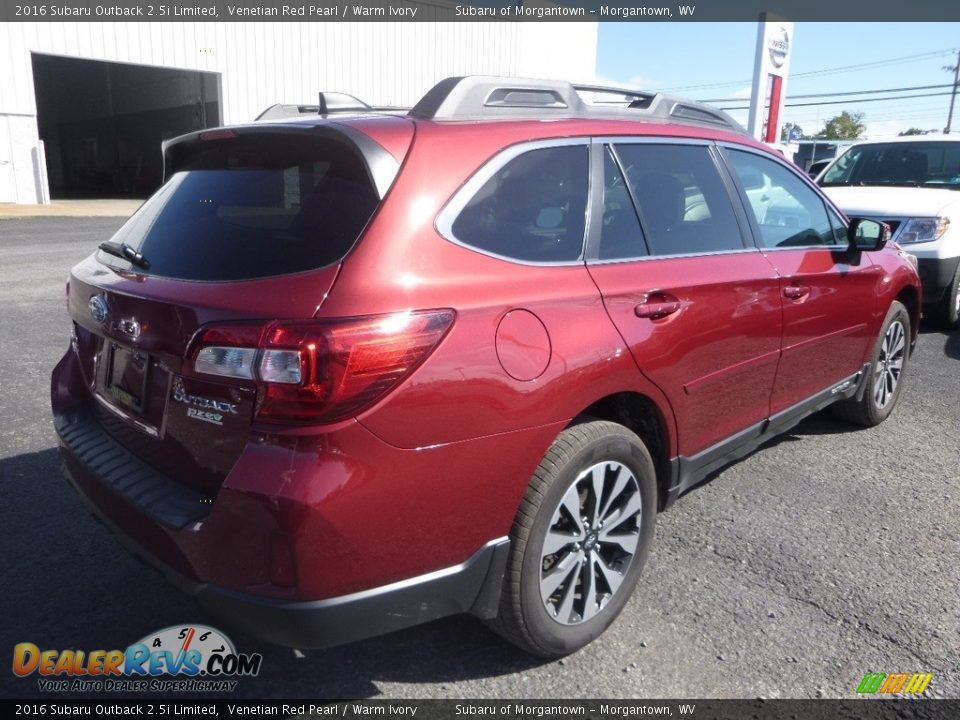 2016 Subaru Outback 2.5i Limited Venetian Red Pearl / Warm Ivory Photo #4