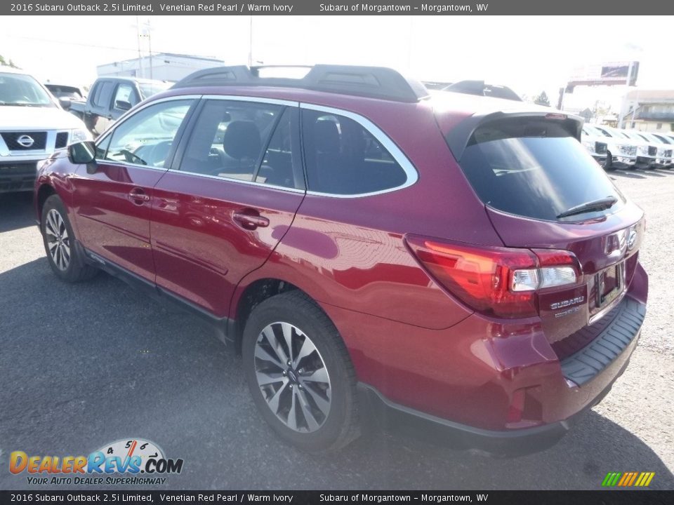 2016 Subaru Outback 2.5i Limited Venetian Red Pearl / Warm Ivory Photo #6