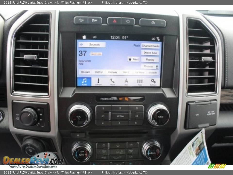 2018 Ford F150 Lariat SuperCrew 4x4 White Platinum / Black Photo #18