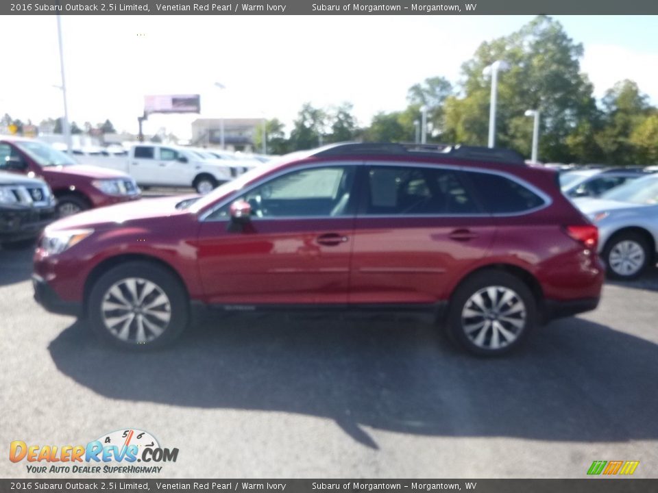 2016 Subaru Outback 2.5i Limited Venetian Red Pearl / Warm Ivory Photo #7