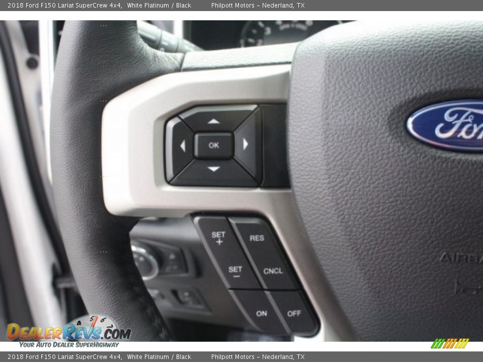 2018 Ford F150 Lariat SuperCrew 4x4 White Platinum / Black Photo #21