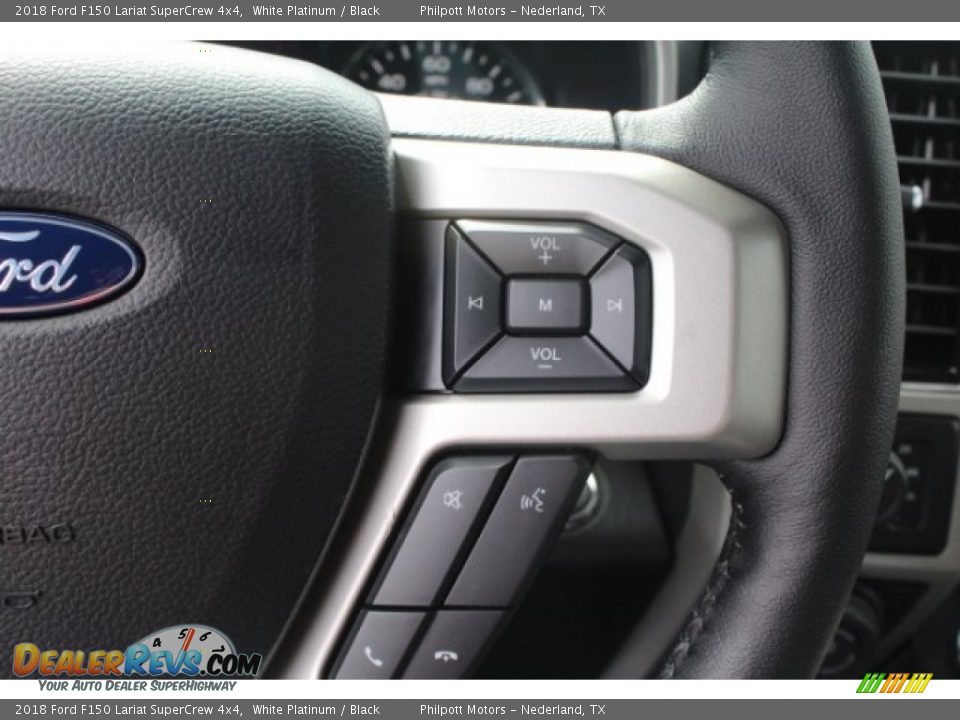 2018 Ford F150 Lariat SuperCrew 4x4 White Platinum / Black Photo #22