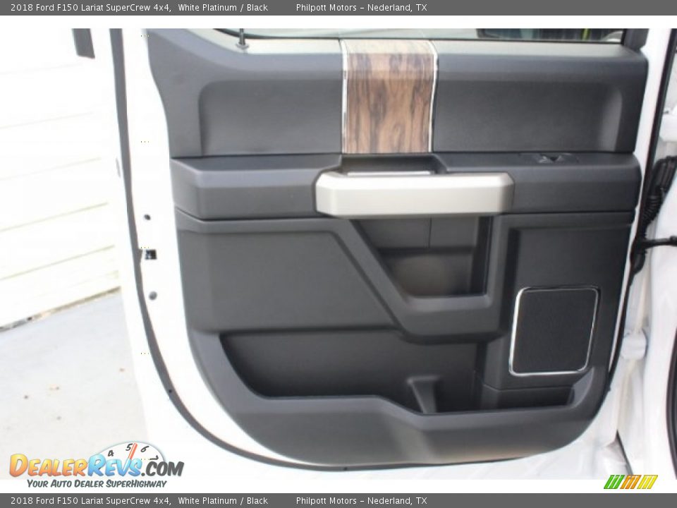 2018 Ford F150 Lariat SuperCrew 4x4 White Platinum / Black Photo #25