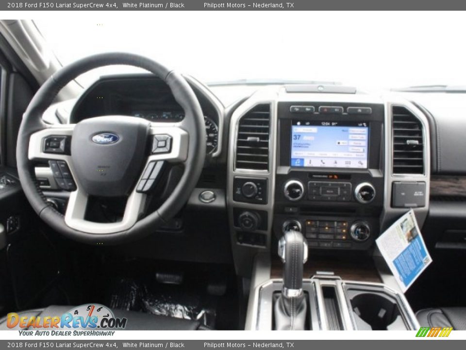 2018 Ford F150 Lariat SuperCrew 4x4 White Platinum / Black Photo #27