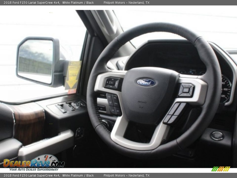 2018 Ford F150 Lariat SuperCrew 4x4 White Platinum / Black Photo #28