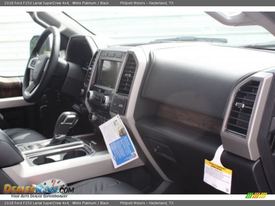 2018 Ford F150 Lariat SuperCrew 4x4 White Platinum / Black Photo #33