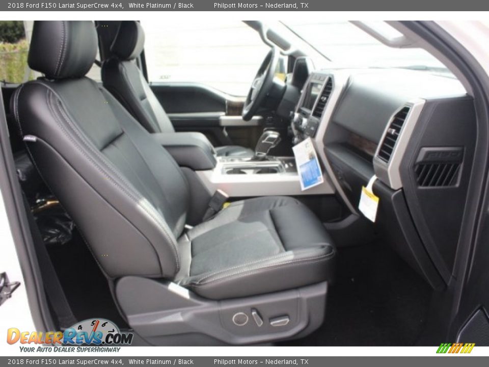 2018 Ford F150 Lariat SuperCrew 4x4 White Platinum / Black Photo #34