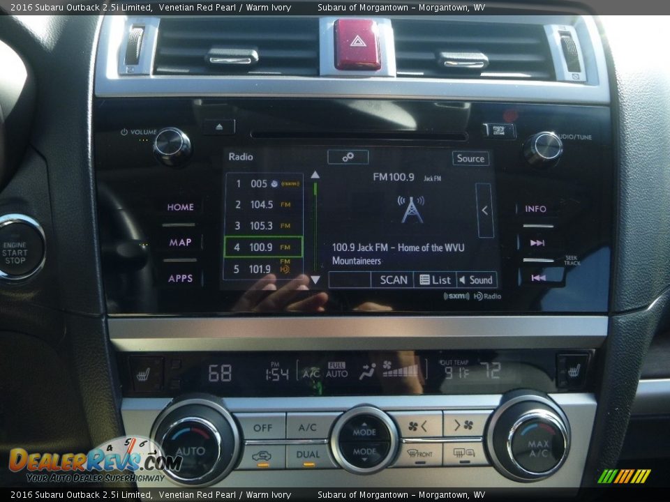 2016 Subaru Outback 2.5i Limited Venetian Red Pearl / Warm Ivory Photo #17