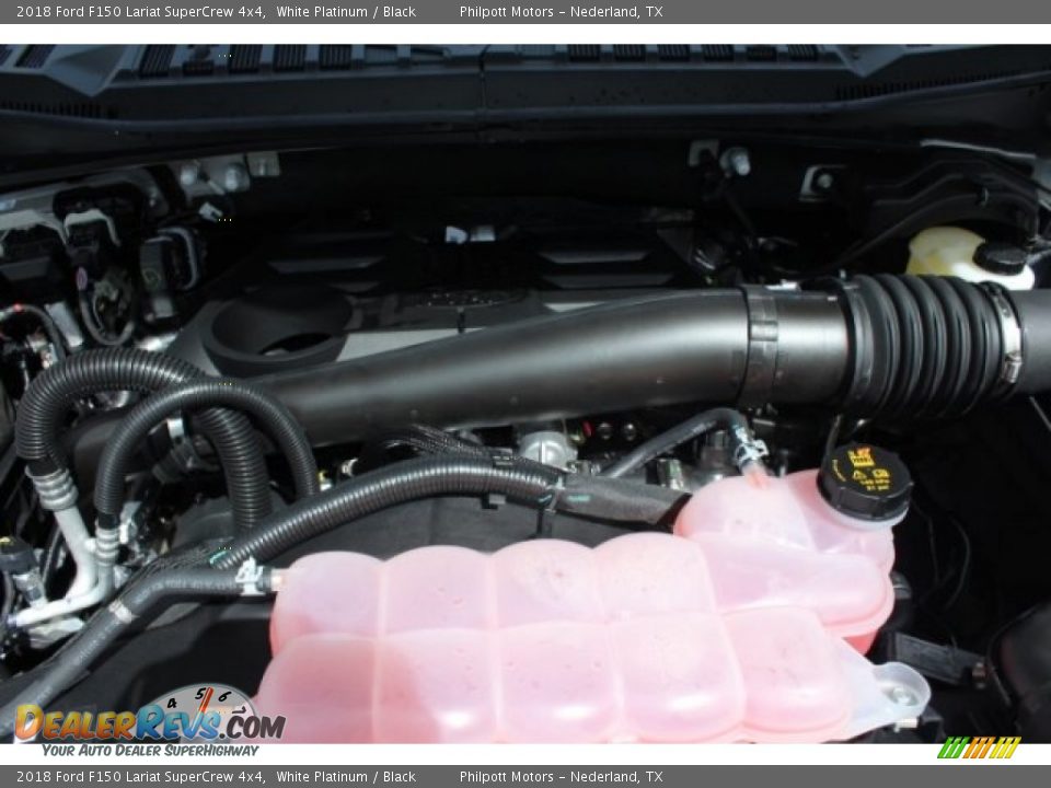 2018 Ford F150 Lariat SuperCrew 4x4 White Platinum / Black Photo #35