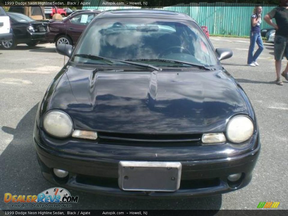 1999 Dodge Neon Highline Sedan Black / Agate Photo #1