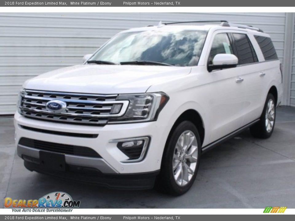 2018 Ford Expedition Limited Max White Platinum / Ebony Photo #3