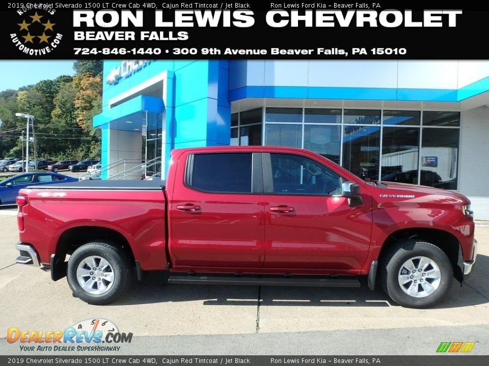 2019 Chevrolet Silverado 1500 LT Crew Cab 4WD Cajun Red Tintcoat / Jet Black Photo #1