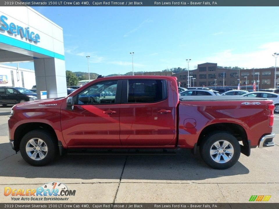 2019 Chevrolet Silverado 1500 LT Crew Cab 4WD Cajun Red Tintcoat / Jet Black Photo #5