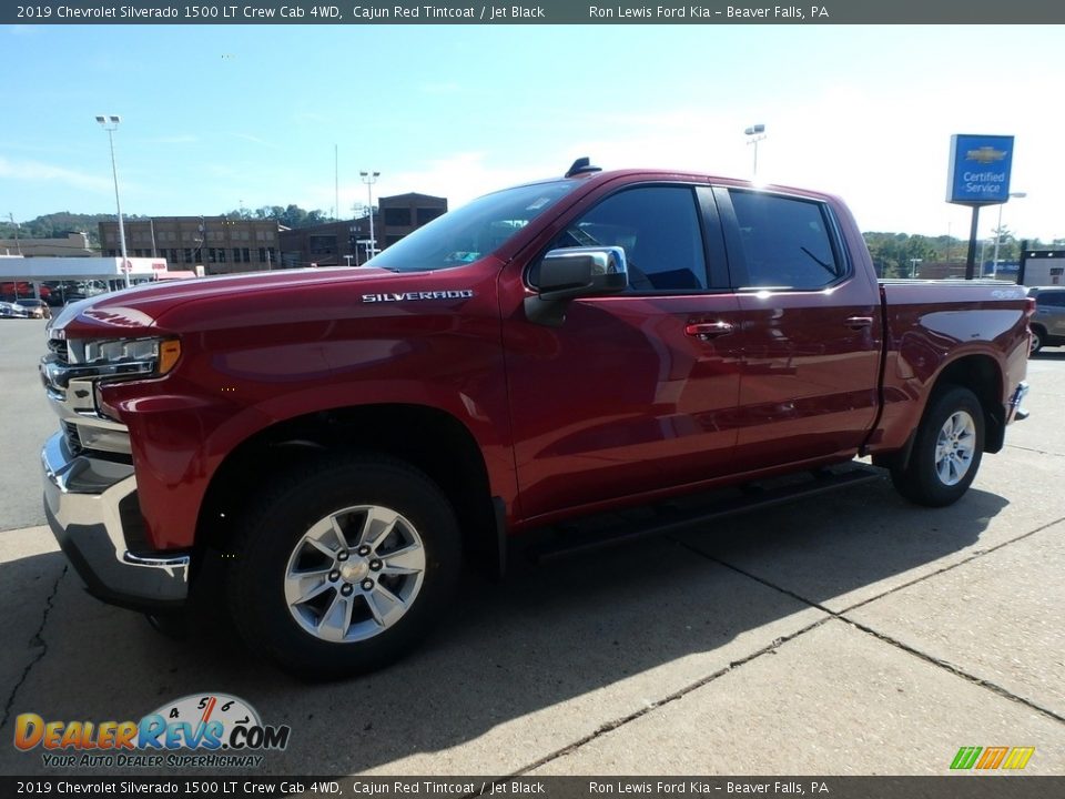 2019 Chevrolet Silverado 1500 LT Crew Cab 4WD Cajun Red Tintcoat / Jet Black Photo #6