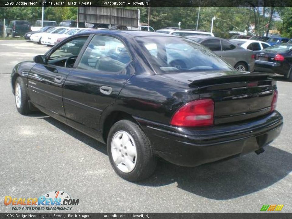 1999 Dodge Neon Highline Sedan Black / Agate Photo #5