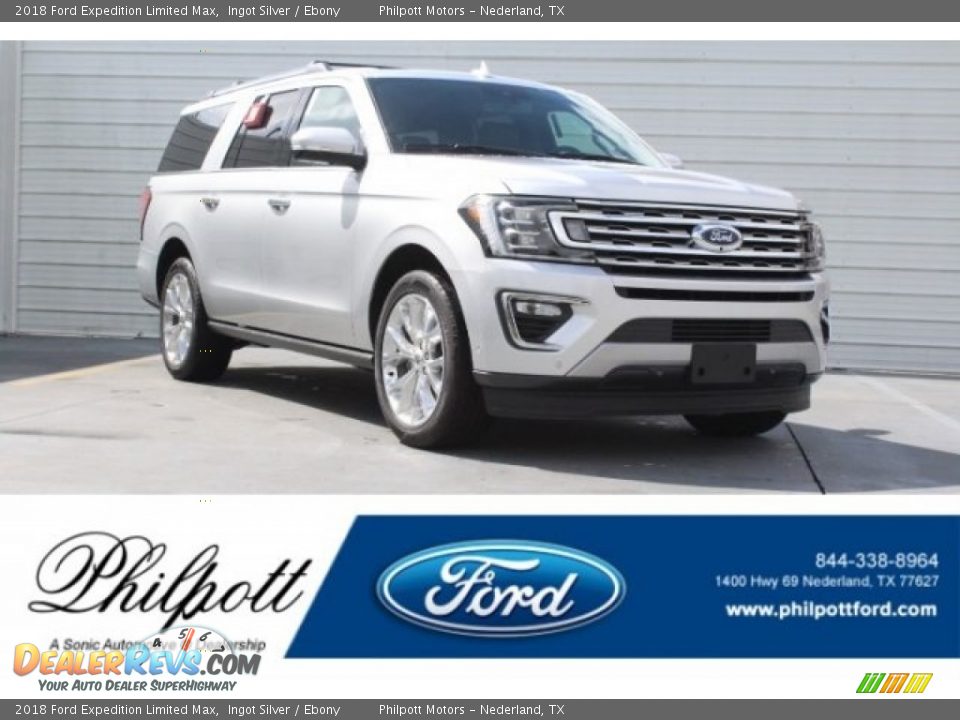 2018 Ford Expedition Limited Max Ingot Silver / Ebony Photo #1