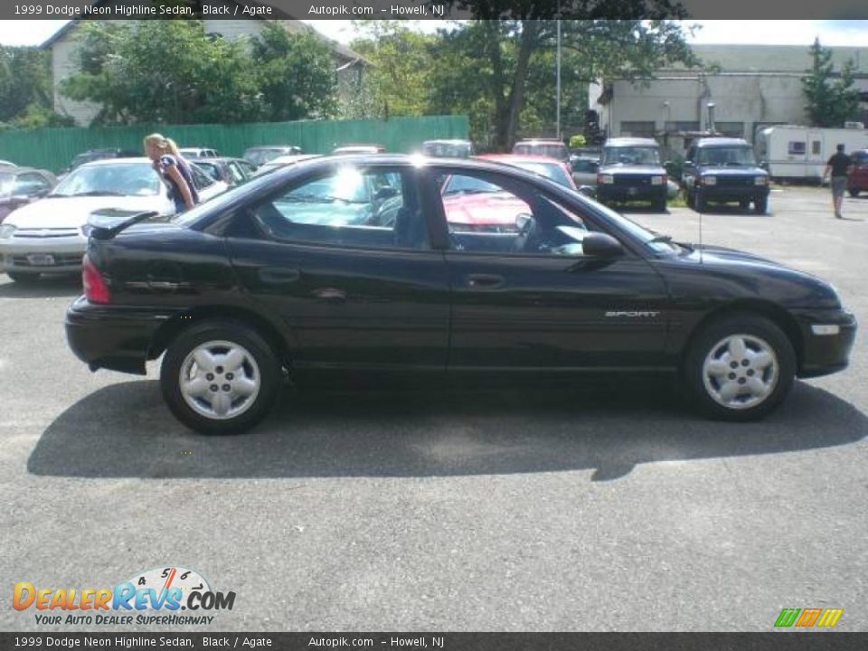 1999 Dodge Neon Highline Sedan Black / Agate Photo #8