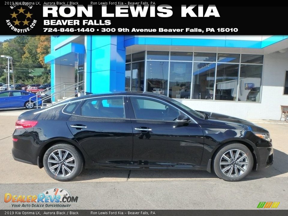 2019 Kia Optima LX Aurora Black / Black Photo #1