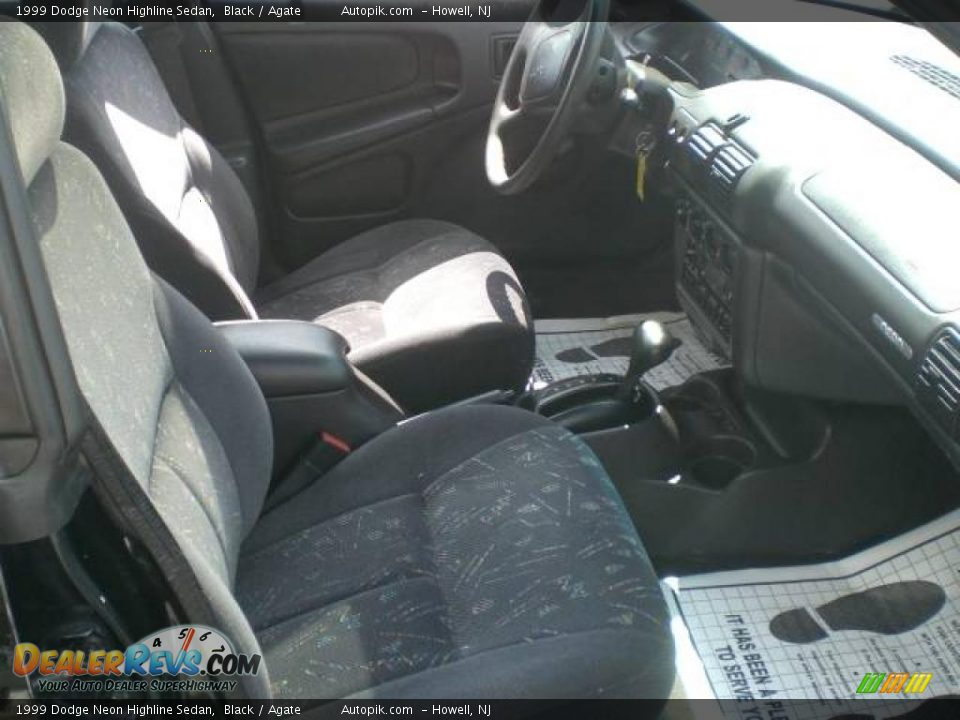 1999 Dodge Neon Highline Sedan Black / Agate Photo #10