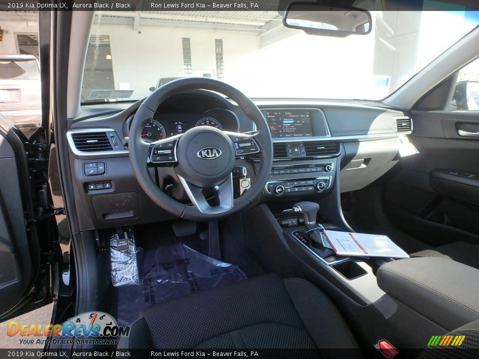 2019 Kia Optima LX Aurora Black / Black Photo #12